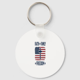 Llavero Cruz Patriótica Libertad Familia Fe Vect Bandera d