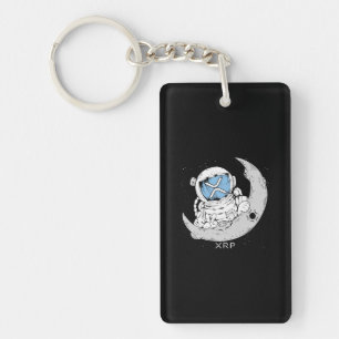 Llavero Crypto Meme XRP Criptocurrency Cute Astronaut Moon