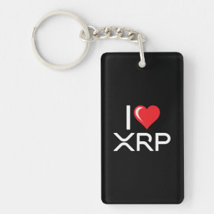 Llavero Cryptocurrency I Love XRP Crypto Crypto Citate Hea