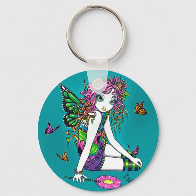 Llavero Crystal Candy Rainbow Fairy Keychain (Anverso)