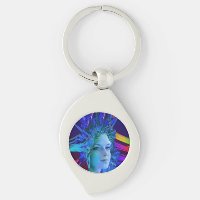 Llavero Crystal espacial (Anverso)