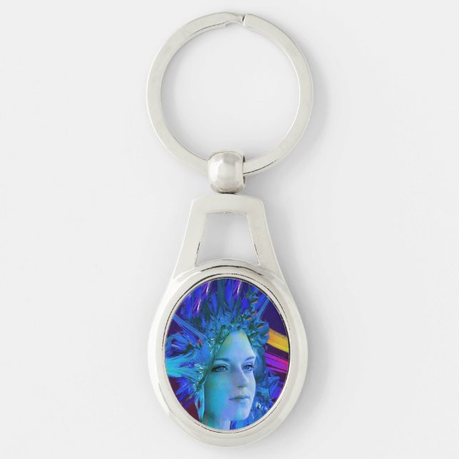 Llavero Crystal espacial (Anverso)