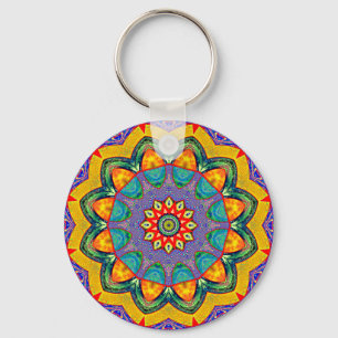 Llavero "Crystal Mandala Quilt"