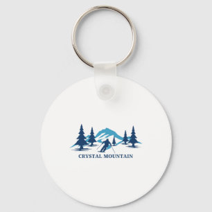 Llavero Crystal Mountain Michigan Estación de Esquí Esquia