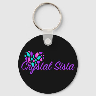 Llavero Crystal Sista Keychain Purple