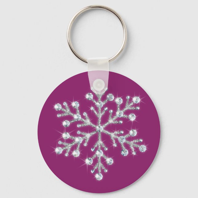 Llavero Crystal Snowflake Key (Anverso)