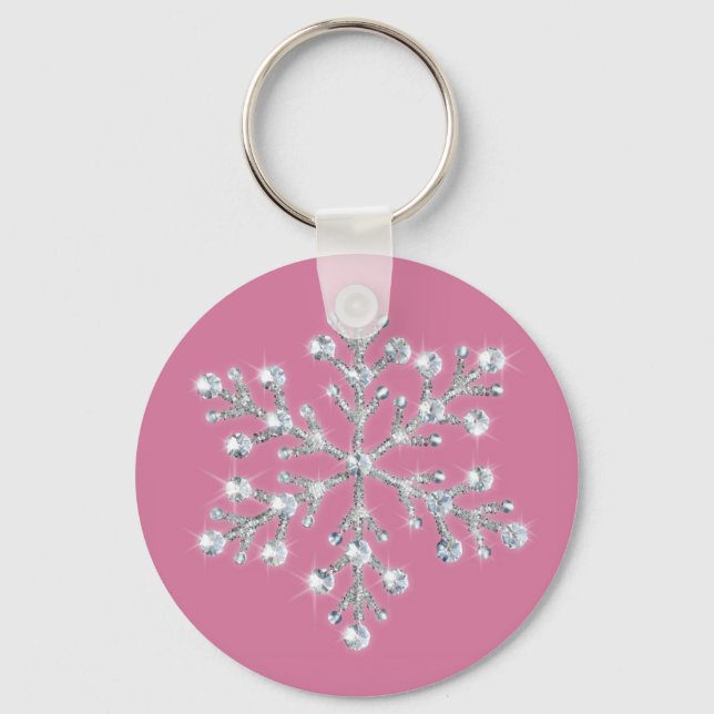 Llavero Crystal Snowflake Key (Anverso)