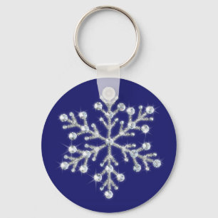 Llavero Crystal Snowflake Key