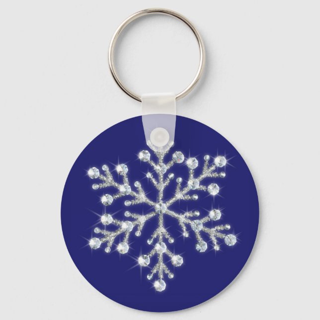 Llavero Crystal Snowflake Key (Anverso)