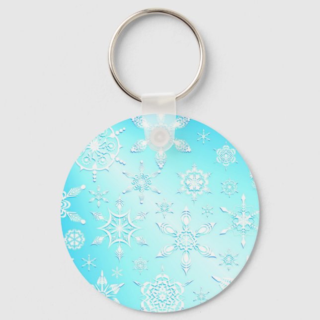 Llavero Crystal Snowflakes Keychain (Anverso)