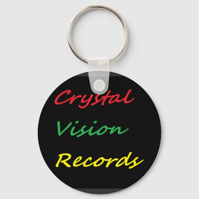 Llavero crystal vision records tshirts (Anverso)