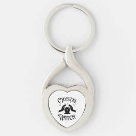 Llavero Crystal Witch Keychain Metalizado