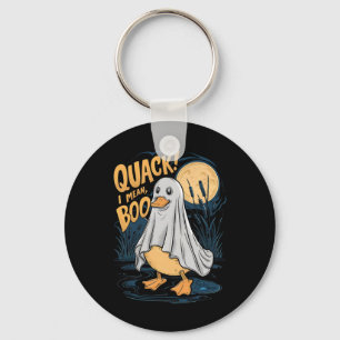 Llavero Cstume Fantasma Cute Duck Quack Quiero Decir Boo S