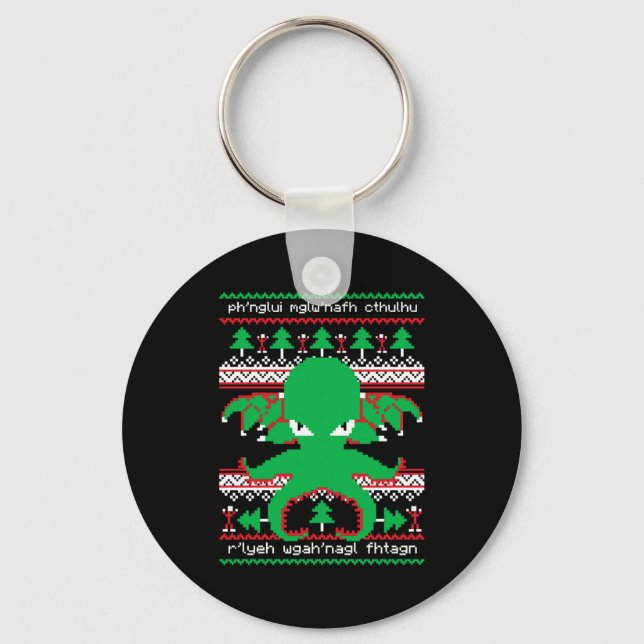 Llavero Cthulhu Cultist Christmas Cthulhu Ugly Christmas S (Anverso)
