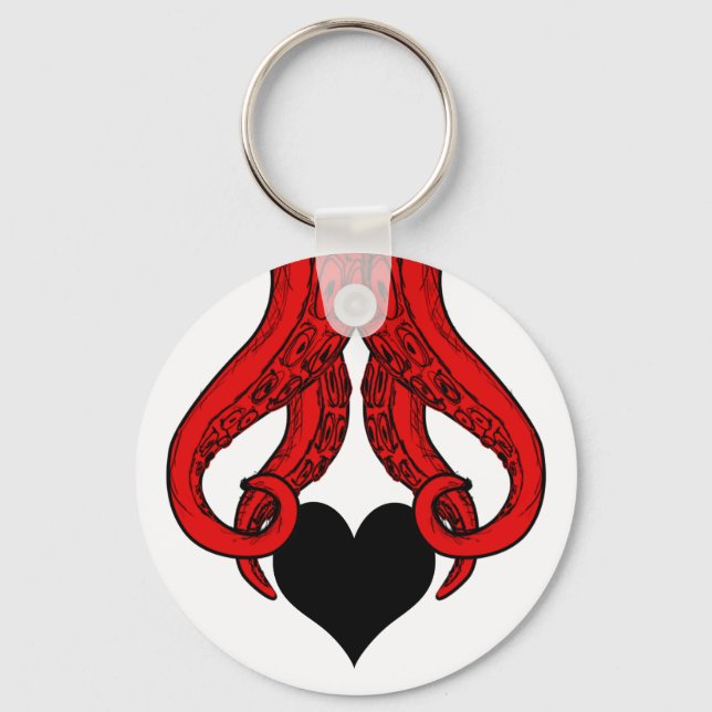Llavero Cthulhu Me Robó La Cadena Keychain Del Corazón Osc (Anverso)