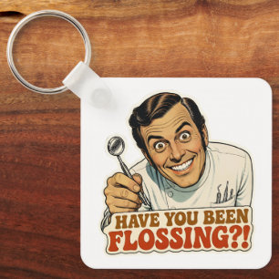Llavero Cuaderno Divertido de Dentista Retro ¿Has Usado Hi