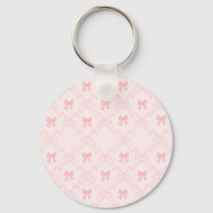 Llavero Cuaderno Estético con Lazo Rosa – Dulce y Femenino