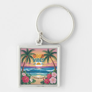 Llavero Cuaderno tropical de ondas de verano
