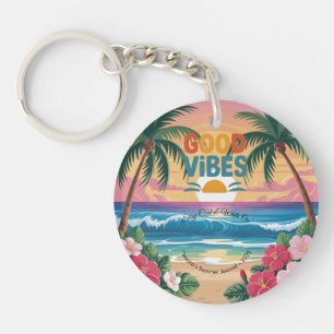 Llavero Cuaderno tropical de ondas de verano