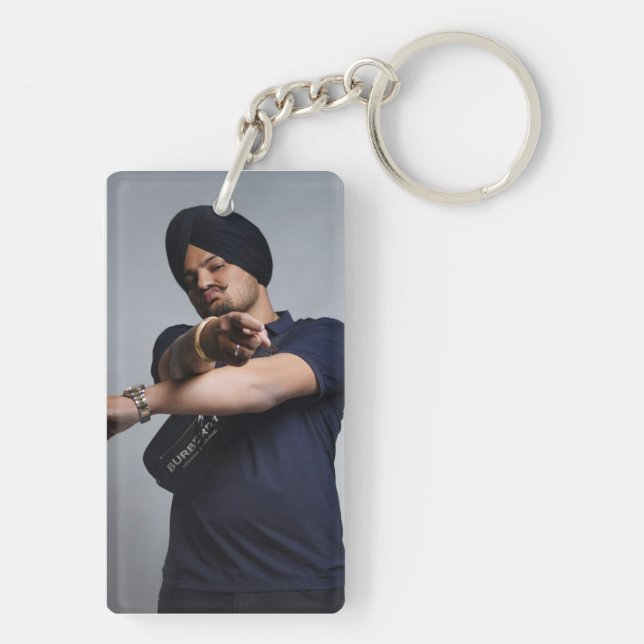 Llavero Cuadrado de la cadena acrílico (doble cara) (Atrás)