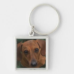 Llavero cuadrado del Dachshund