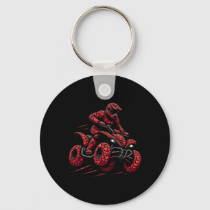 Llavero Cuadriciclo Atv Cuad Bike Corazón Piloto Atv Chico