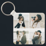 Llavero Cuadrícula Simple De Cuatro Teclas Fotográficas Pe<br><div class="desc">Mantén tus llaves seguras y espectaculares con un keychain personalizado. Diseñado por Berry Berry Sweet,  Modern Stationery y personalizadas Gifts. Visite nuestro sitio web en www.berryberrysweet.com para ver nuestras líneas de productos completas.</div>