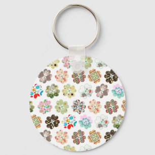 Llavero Cuadros cuatro formas de corazón de trébol de ho