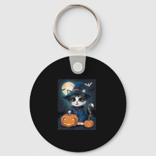 Llavero Cuadros De Gato Cuidados Halloween Y Calabaza