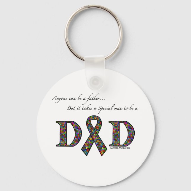 Llavero Cualquiera puede ser padre...autismo (Anverso)
