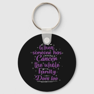 Llavero Cuando alguien tiene cáncer, toda la familia tambi