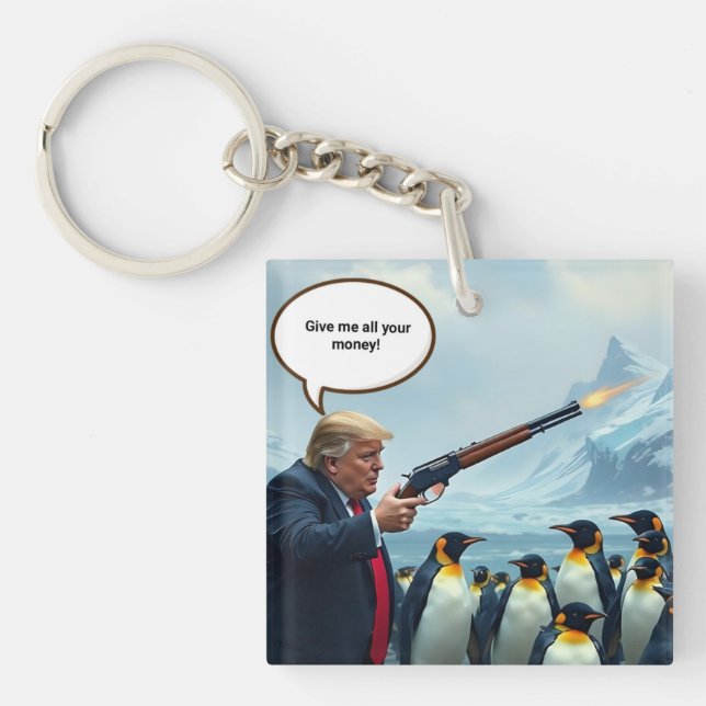 Llavero Cuando el presidente es estúpido (Frente)