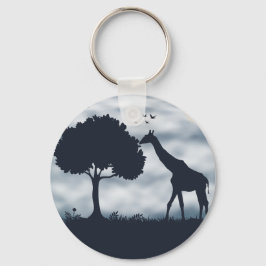 Llavero Cuando la luna susurra a la jirafa