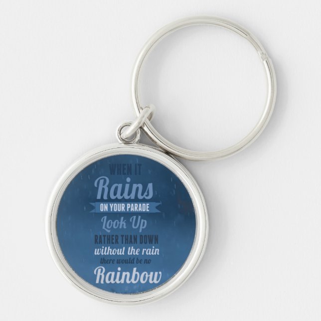 Llavero Cuando Llueve En Tu Desfile - Motivacional (Frente)