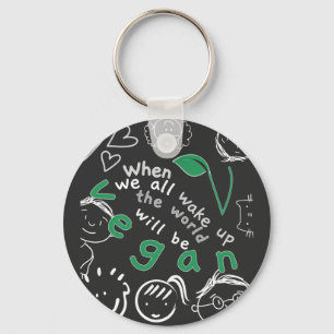 Llavero Cuando Todos Despertemos - Anillo Vegan Key