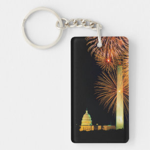 Llavero Cuarto de julio, Firework Display, Skyline