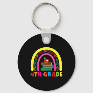 Llavero Cuarto Grado Manzana Arcoíris Ck Para Niños Maestr