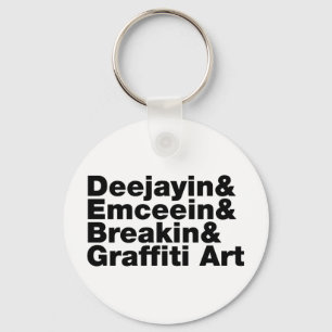 Llavero Cuatro elementos de Hip Hop