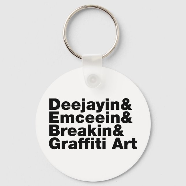 Llavero Cuatro elementos del hip hop (Anverso)