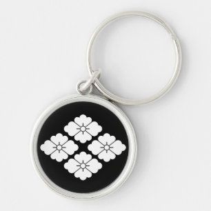 Llavero Cuatro flores de diamante