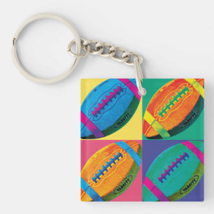 Llavero Cuatro fútboles en diversos colores