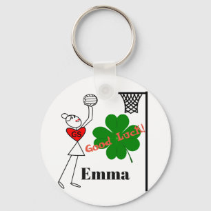 Llavero Cuatro Leaf Clover Good Lucky Netball