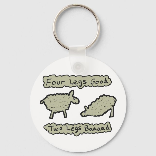 Llavero Cuatro piernas buenas (Anverso)