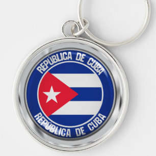 Llavero Cuba redonda Emblema