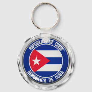 Llavero Cuba redonda Emblema