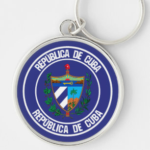 Llavero Cuba redonda Emblema