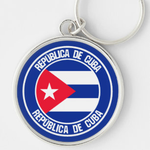 Llavero Cuba redonda Emblema