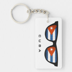 Llavero Cuba Sombra la cadena de texto y de color personal
