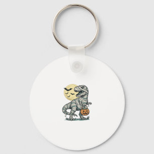 Llavero Cubeta de dulces de T-Rex momia de Halloween Vecto