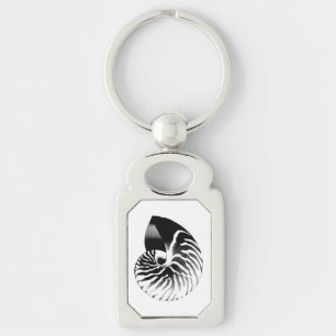Llavero Cubierta de Nautilus - negro, gris y blanco